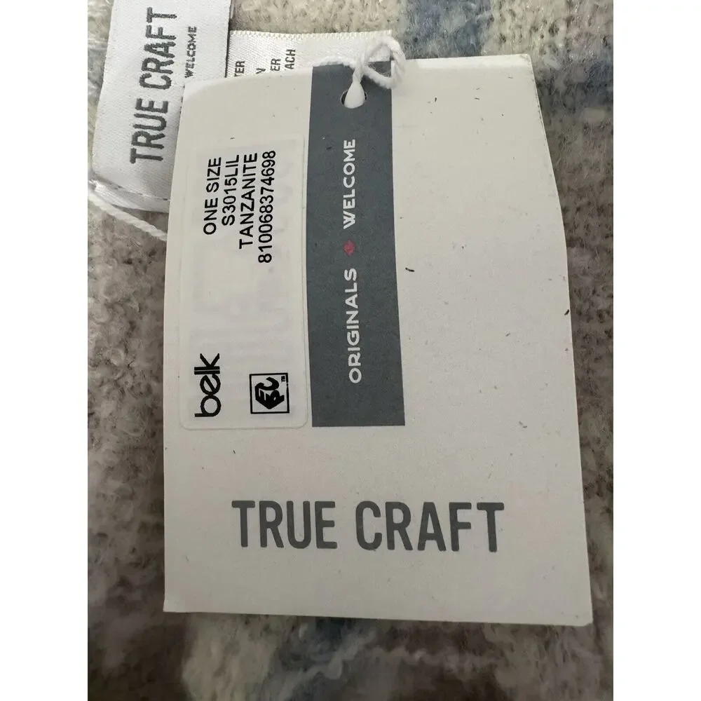 True Craft Tanzanite Combo Comfort Shawl With Pockets NWT For Indoor Or Outdoor - Picture 8 of 8